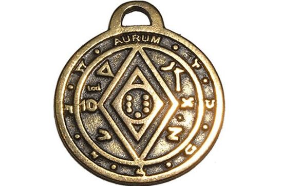 amuleto de moeda para a sorte e a riqueza