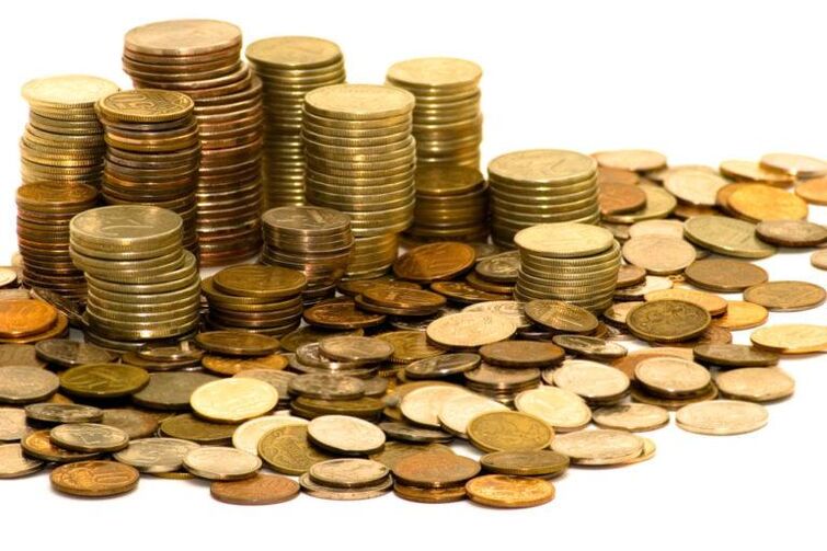 moedas como amuletos para o diñeiro