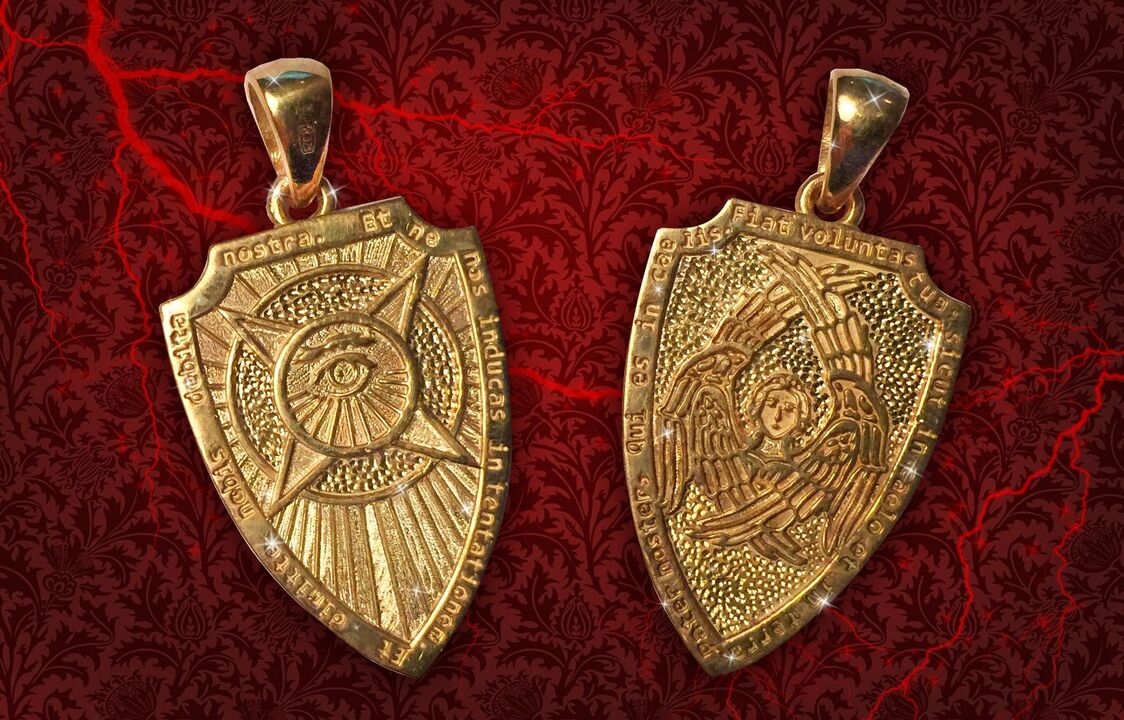 amuleto de escudo para riqueza e boa sorte